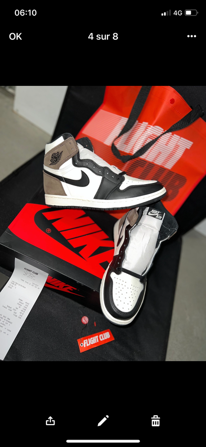 Authentifizierung des Jordan 1 Mocha Flight Club ✔️ Rechnung