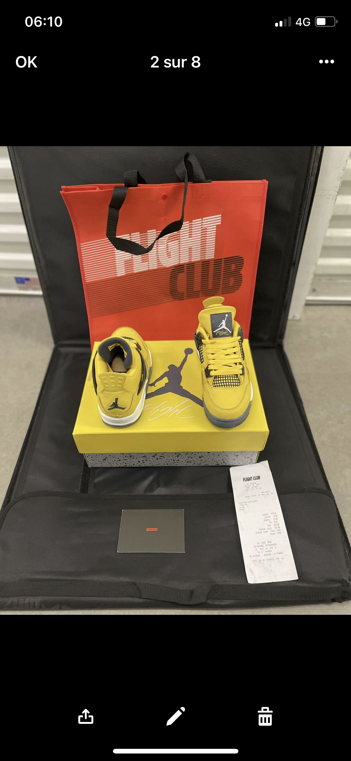 AJ Yellow Lightning Flight Club Authentifizierung ✔️ Rechnung