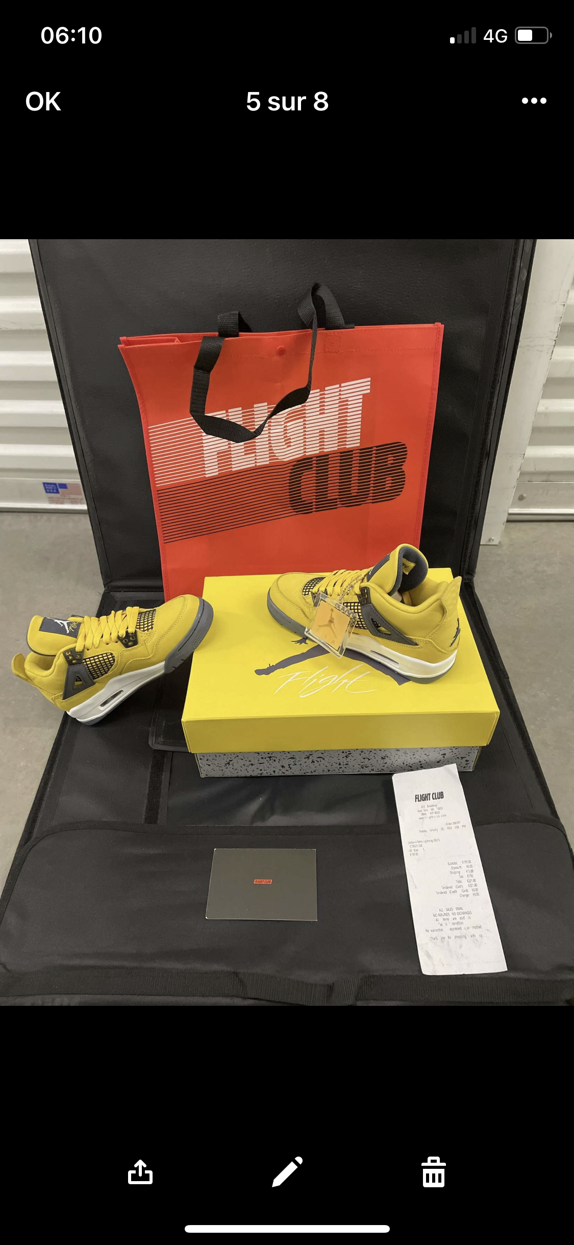 AJ Yellow Lightning Flight Club Authentifizierung ✔️ Rechnung