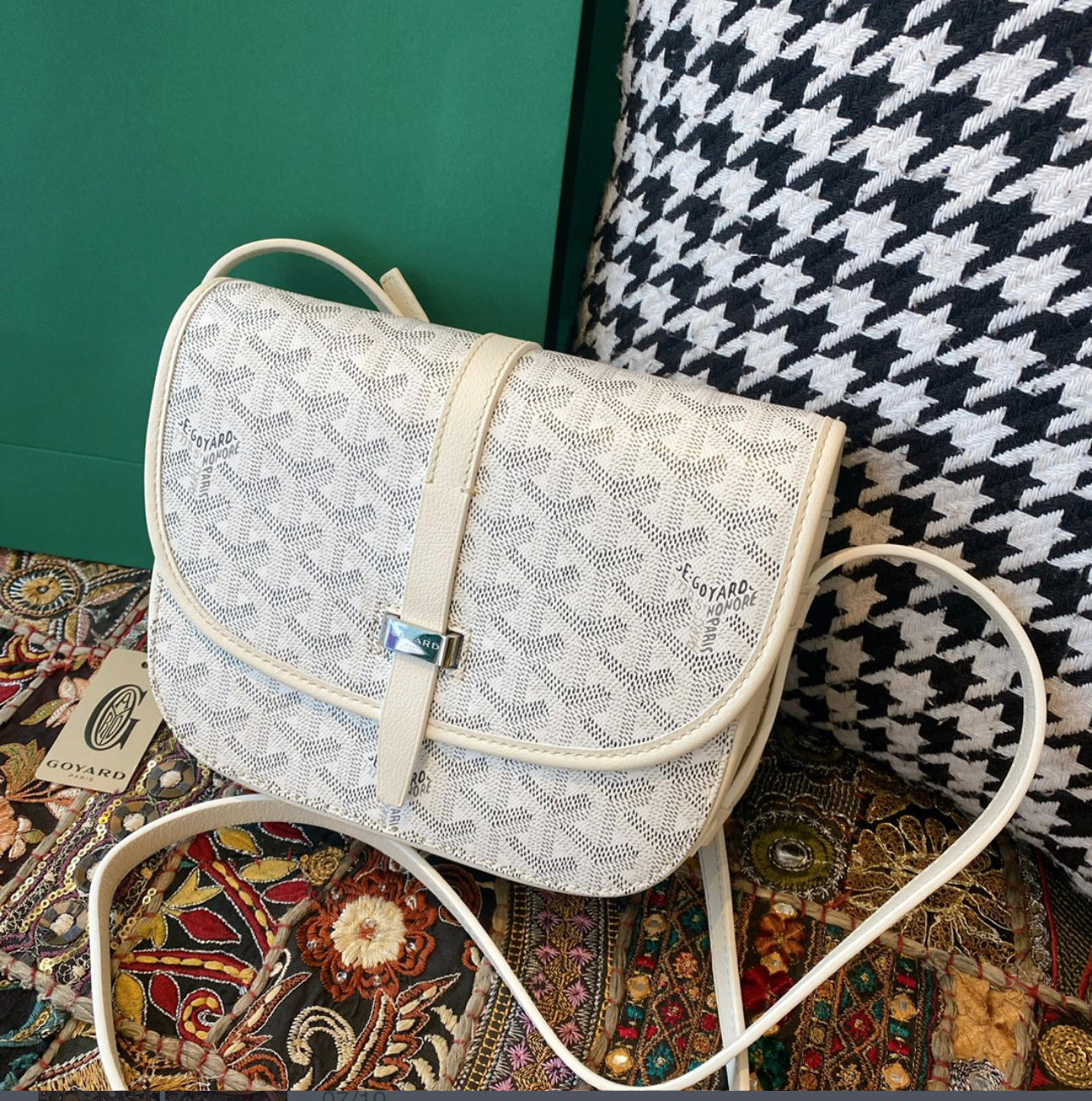 Sac Belvédère  White leather facture