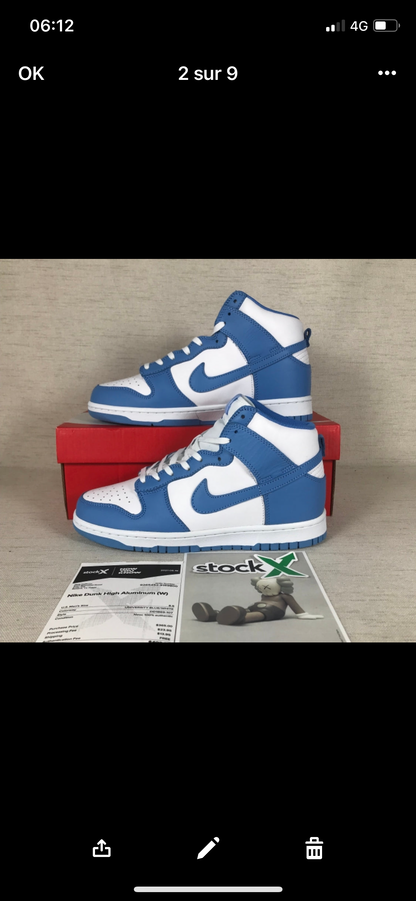 Dunk High Laser Blue Stock X Authentifizierung ✔️ Rechnung