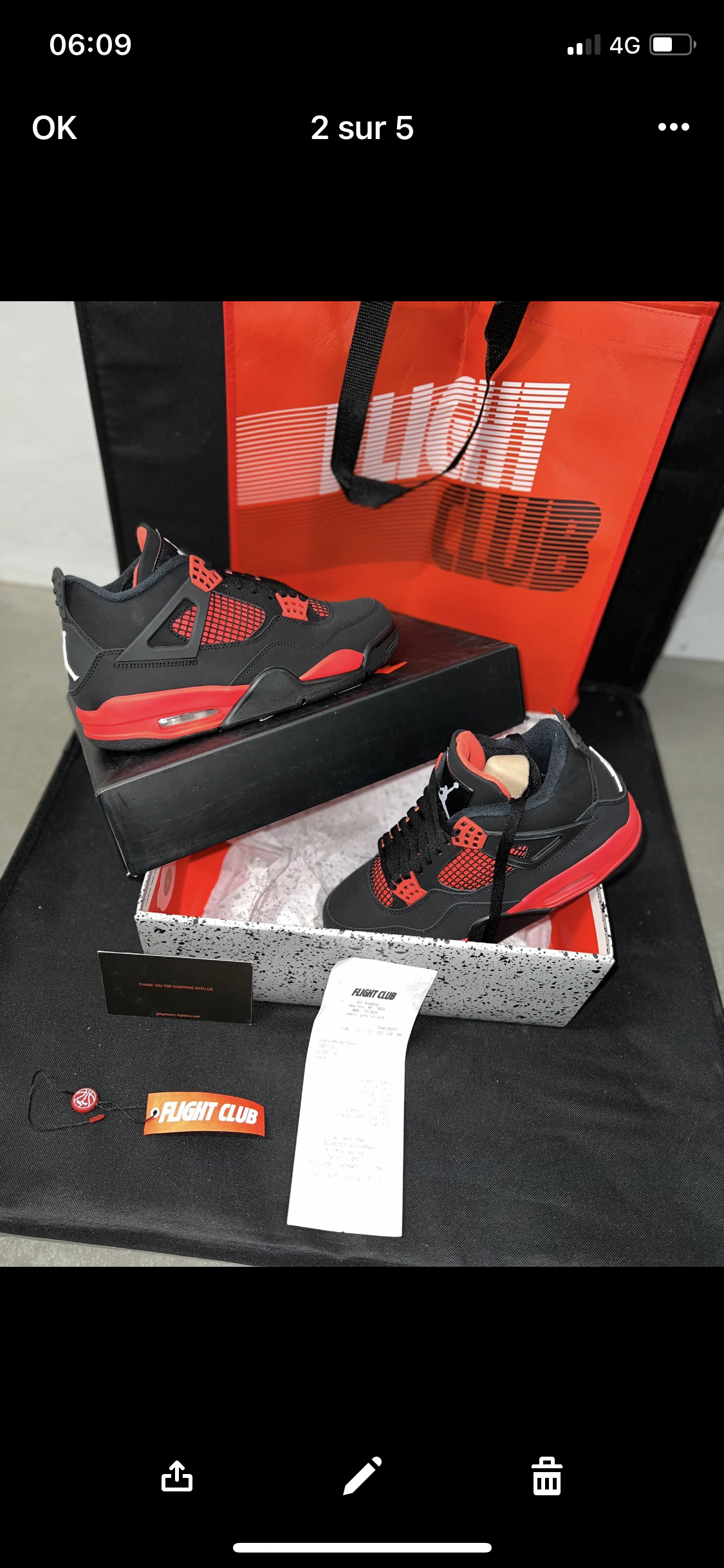 AJ Red Thunder Flight Club-Authentifizierung ✔️ Rechnung