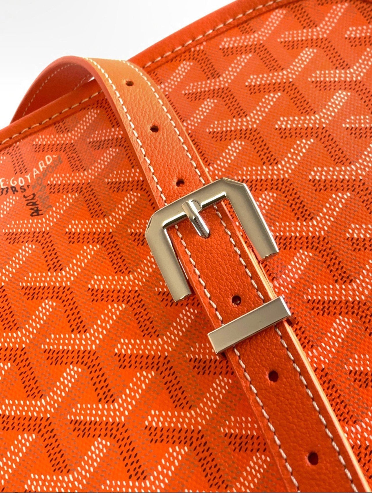 Sac Belvédère  orange  leather facture