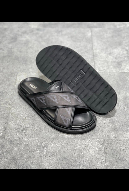 Classic CD flip-flops in leather