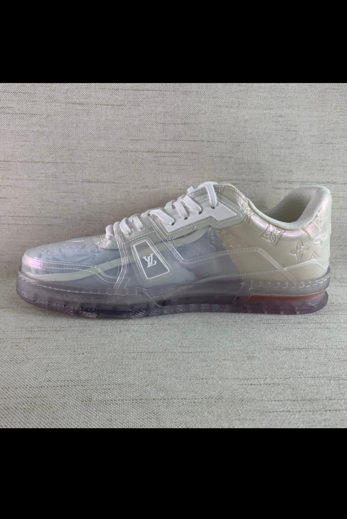 Sneakers Lv Trainer transparente Rechnung