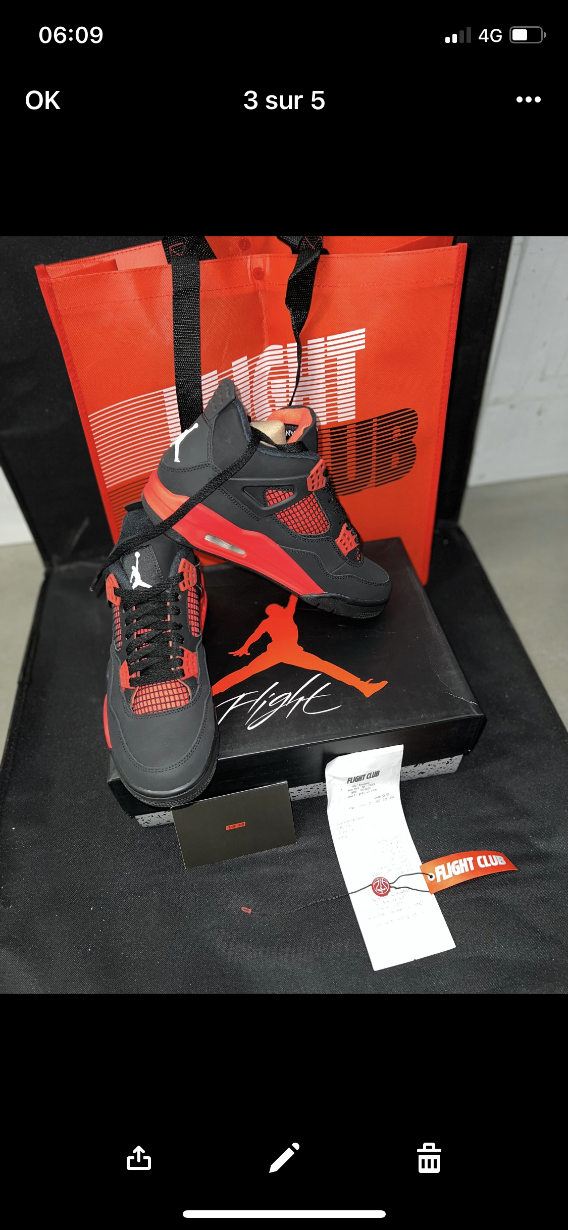 AJ Red Thunder Flight Club-Authentifizierung ✔️ Rechnung